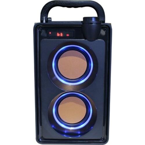 Bluetooth speaker square dance outdoor portable audio high-power portable illuminated speaker manufacturer