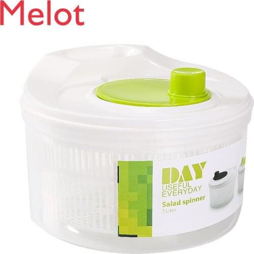 Household Vegetable Salad Drying Machine Manual Dehydration Machine Vegetable Washing Artifact Kitchen Commercial Draining