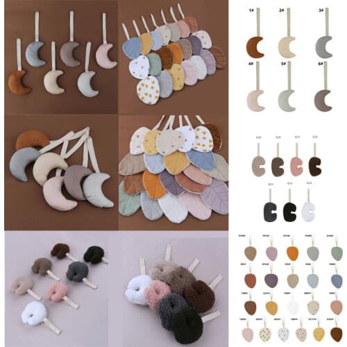 Baby Pacifier Chain Pendant Soft Cotton Plush Moon Soother Dummy Nipple Holder Newborn Infants Teething Nursing Toys Shower Gift