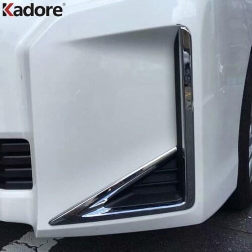 For Toyota Noah Voxy 2017 2018 Chrome Front Foglight Fog Light Cover Trim Car Sticker Protect Exterior Accessories