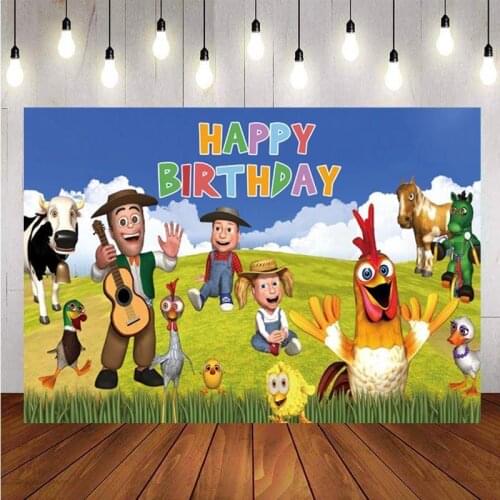 La Granja De Zenn Photography Backdrop Baby Shower Kids Happy Birthday Party Farm Background Photo Studio Decor Banner Prop