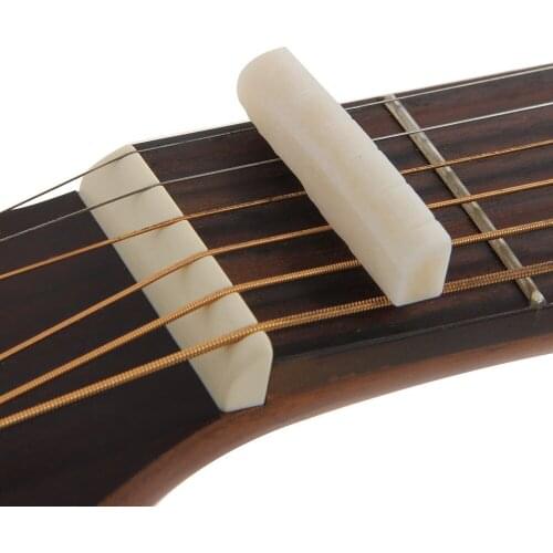 IRIN 1 Set Bone Bridge Pins Nail Nut Saddle Part For Acoustic Folk Guitar