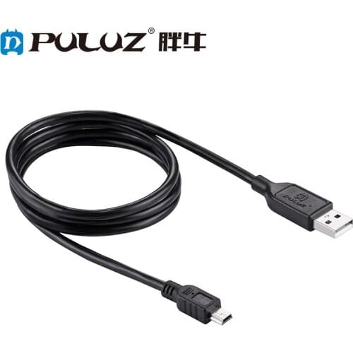 PULUZ 1m Mini 5pin USB Sync Data Charging Cable for Canon EOS 50D / 60D / 70D / 5D2 / 5D3