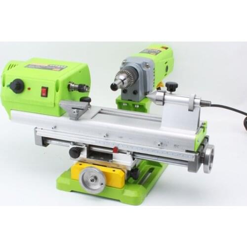Miniature precision beads machine lathe, diy woodworking bench drill, round beads, bucket beads, grinding, polishing