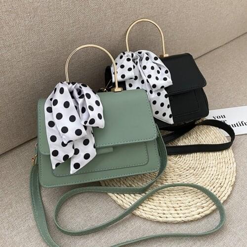 Fashion Solid Color Leather Handbag Flap Female Crossbody Bag Party Chic Clutch Youth Ladies Simple Versatile Bag