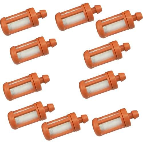10pcs Orange GAS Fuel Filter For TS400 TS410 TS420 TS650 TS700 Chainsaw