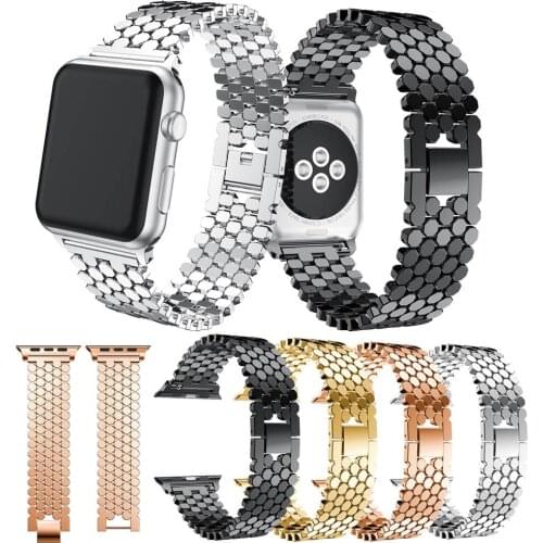 Strap For Apple Watch Band 6 SE 5 4 44mm 40mm Stainless Steel Watchband Metal Bracelet For iwatch Series 4 3 2 1 38mm 42mm