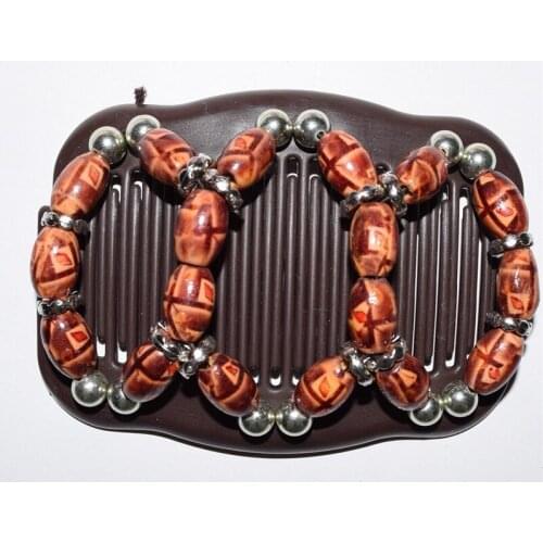 Standard comb colour wooden beads 20pcs/lot african butterfly magic comb