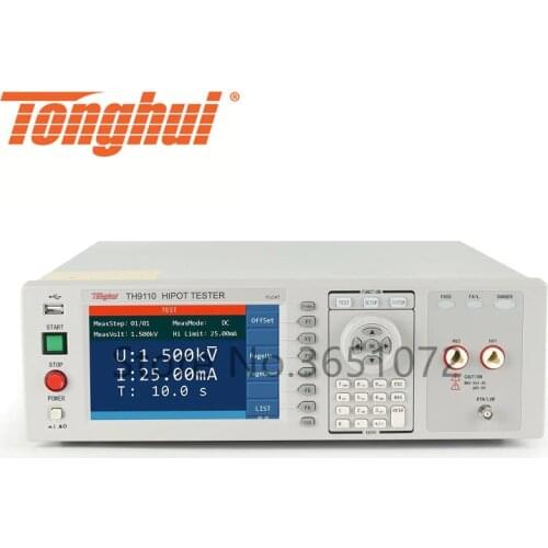 TH9110/TH9110A Professional Supplier of AC/DC Hipot Tester Withstanding Voltage Tester