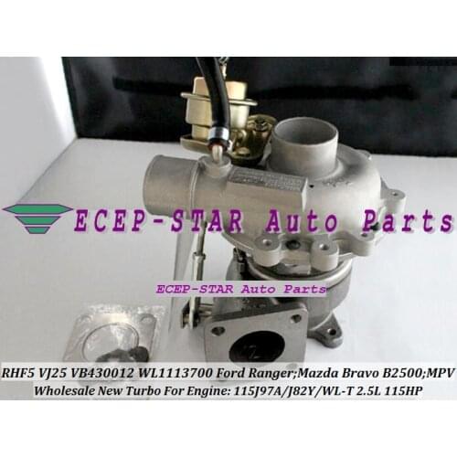 RHF5 VJ25 VB430012 WL11 WL1113700 Turbocharger Turbo For FORD Ranger For MAZDA Bravo B2500 MPV 115J97A J82Y WL-T 2.5L 115HP