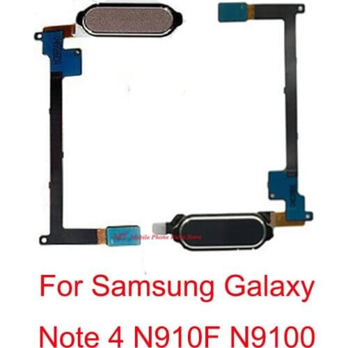 Return Back Home Button Fingerprint Sensor Flex Cable For Samsung Galaxy Note4 Note 4 N910 N910F N9100 N910C N910G Repair Parts