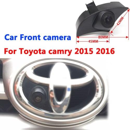 High Quality Car Front View Parking Special Camera For Toyota Camry 2015 2016 Night Vision CCD full HD Car Front camera
