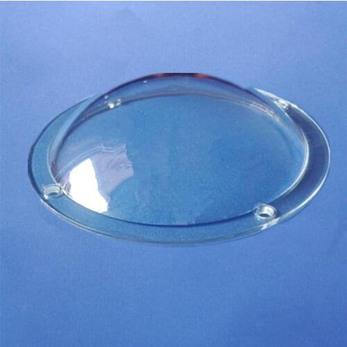 2 pcs round shape LED light cover Anti-glare Milk white surface or clear surface concave convex cover 118mm