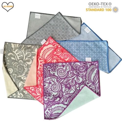 6PCS Brand Microfiber towel napkin kitchen tools bathroom high quality household wipes table rags dishcloh cleaning cloth