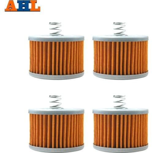 4PCS AHL Motorcycle Oil Filter For Bajaj 100 Boxer CT100 115 Caliber 130 BM150 135 Pulsar For Yamaha YS125 Byson FZ16 150