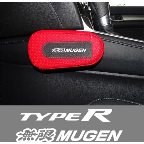 Car soft leather leg pads knee pads seat support elbow support For Honda typer CR-X HR-V CR-Z CRV XRV Modulo Vezel Pilot