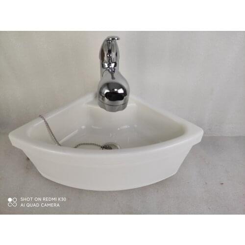 Boat Caravan RV Camper White Acrylic Triangular Sink 280*280*180mm GR-Y014