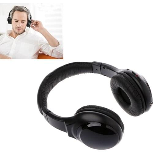 5 In 1 Wireless Stereo Headset Headphone Transmitter FM Radio For TV DVD MP3 PC