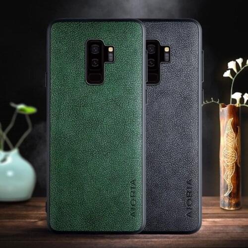 Case for Samsung galaxy S9 Plus case with Retro business PU leather design,TPU+PU 2in1 material