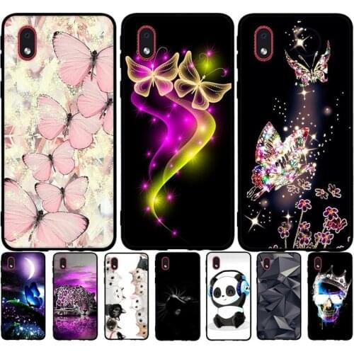 B For Samsung Galaxy A01 Core Case Back Cover Soft Silicone TPU Phone Cases for Samsung A01 Core A 01 A01Core Case Coque Bumper