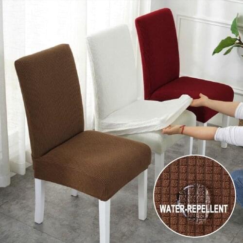 Cheap Waterproof Chair Cover Elastic Spandex Chair Covers for Dining Room Kitchen Stretch Chair Slipcover High Back