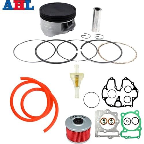 Motorcycle Engine Parts STD~+150 Size 85~86.5 Piston & Rings Gasket Oil Filter Kit For Honda XR400R 1996-2004 TRX400EX 1999-2007