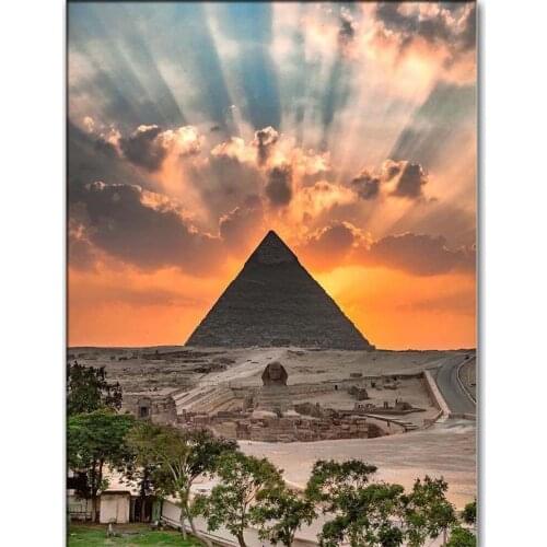 Egyptian Pyramid Full Square/round diy Diamond Painting 5D Landscape diamond Embroidery Mosaic New Arrival Home Decoration