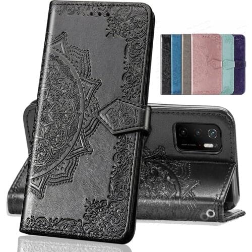 3D Embossing Leather Flip Case For Xiaomi Poco M3 Pro Xiomi PocoPhone X3 NFC F3 X M F 3 Wallet Magnetic Stand Phone Covers Coque