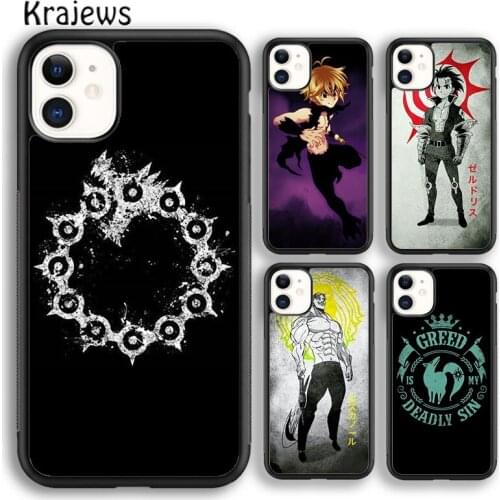 Krajews Meliodas Seven Deadly Sins Phone Case Cover For iPhone 6s 7 8 plus X XR XS 11 12 pro max Samsung Galaxy S8 S9 S10 Plus