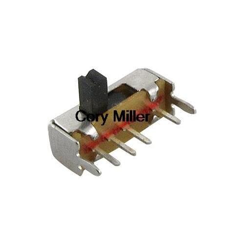 3 Position SP3T 1P3T PCB Mount Slide Switch Right Angle 4 Pin SK13D03-VG5