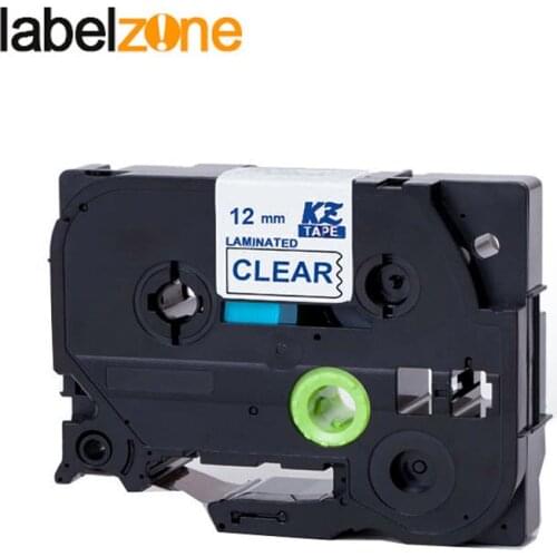 12mm TZE-133 Compatible Brother PT Printer Refill Label Tape blue on clear Tze133 tz-133 tze tz 133 tz133 for ptouch Label maker