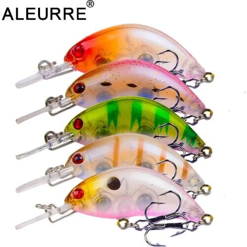 1PCS Small Sink Minnow Hard Baits 50mm 4g Crankbait Deep Water Wobblers Rattling Artificial Bait For Bass Pike Carnk Fish Tackle
