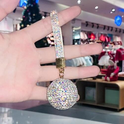 Fashion Creative Bling Key Chain Crystal Brick Cute Girl Pack Charm Car Key Chains As A Girl Classmates Best Gift