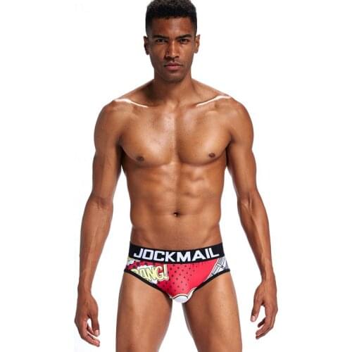 Lomonling Mesh MenSunderwear Low Waist Printing Mens Underwear Sexy Quick-Drying Hips Breathable Mesh Low Waist Soft Under Men