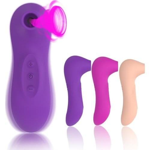 Nipper Sucking Vibrator Breast Clit Sucker Clitoris Vagina Stimulator Oral Licking Blowjob Tongue Vibrating Sex Toys for Women
