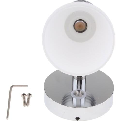 Boat Caravan RV Adjustable 3W LED Reading Light Touch Dimming Lamp White