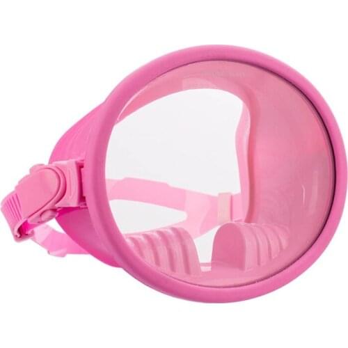 E56D Silicone Dive Mask Panoramic Wide View Diving Goggles Oval Dive Mask Silicone Fog Free Glass Lens Water Sports Accessory