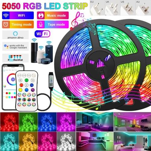 Led Strip Light 5M-30M RGB 5050 WIFI Phone APP Controller Led Lights Flexible Decoration BackLight Lamp Waterproof Tape Diode