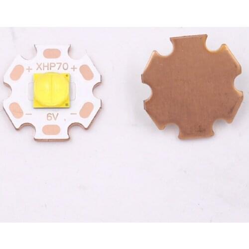CREE XHP70.2 6500K 5000K 4000K 3000K 6V LED emitter on 20mm DTP copper plate