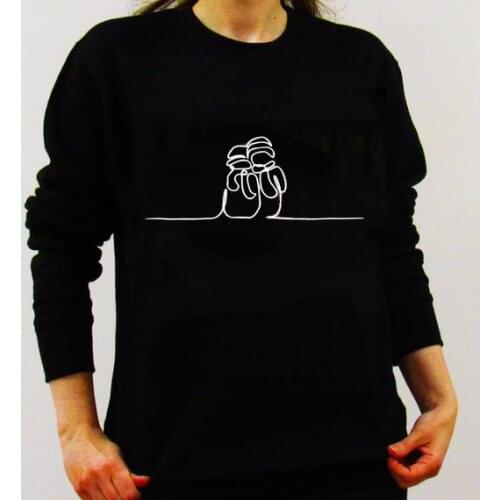 So Cold Two People Funny Graphic Plus Size Women Sweatshirt Cute Clothing Fashion O Neck Cotton Pullover Full Long Sleeve Shirt