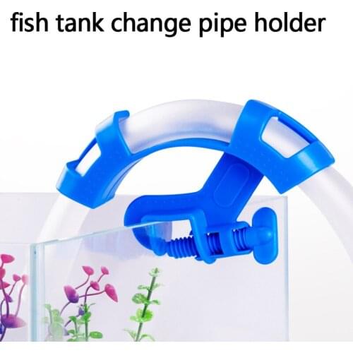 Multi-Purpose Fish Tank Water Changing Pipe Fixed Clip Clamp Filtrating Water Tube Fitting Tool Hose Holder 1 Pcs