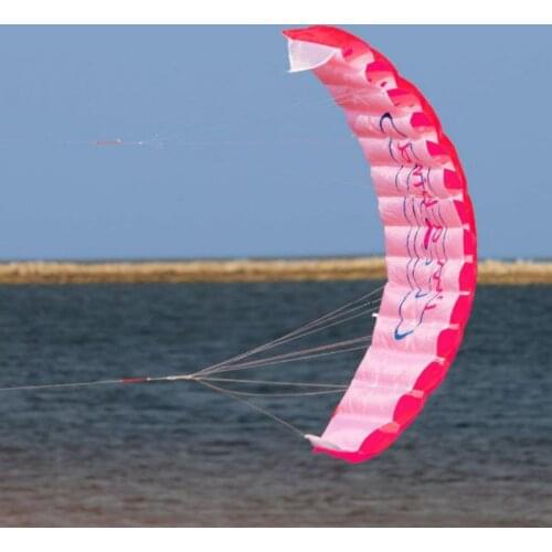 Water Sport Fun Power Dual Line Stunt Parafoil Parachute Rainbow Sports Beach Kite Beginner water sport accessories