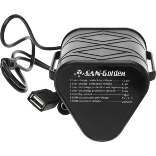 Waterproof Waterproof 2x 26650/8.4V 3x 18650/26650/12V Battery Storage Box Mobile Power Bank Storage Box USB Charger for Bike