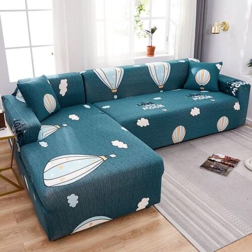 High Quality Stretchable Elastic Sofa Covers for Living Room L Shape Sofa Cover with Peninsula Covers for Upholstered Furniture