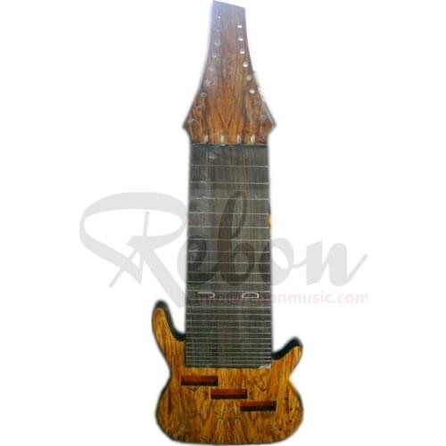 Weifang Rebon 17 String Neck through body electric Bass Guitar with Spalted Maple