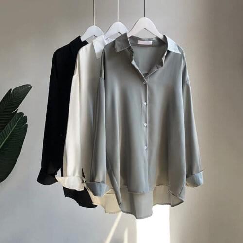 Women Shirt Blouse Shirt Womens Loose High-End Long-Sleeved Chiffon Top Blusas Ropa De Mujer