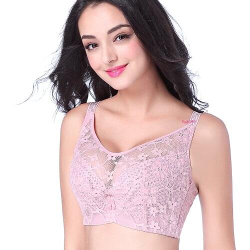 Full C D E Cup Bras Adjustable anti-light bra Sexy Lingeries Women bras plus size lace Seamless 44CDE 100CDE womens underwear