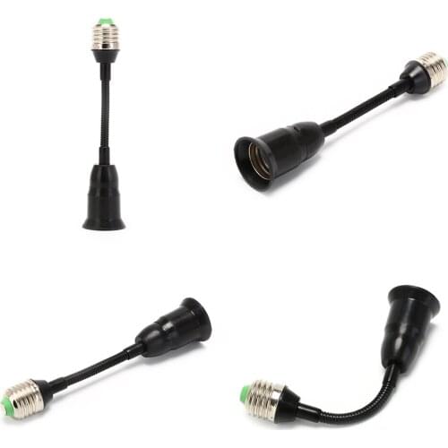 1Pcs 20CM Bulb Holder Converters Light Adapter Socket 220v Flexible E27 Extendsion LED Lamp Base