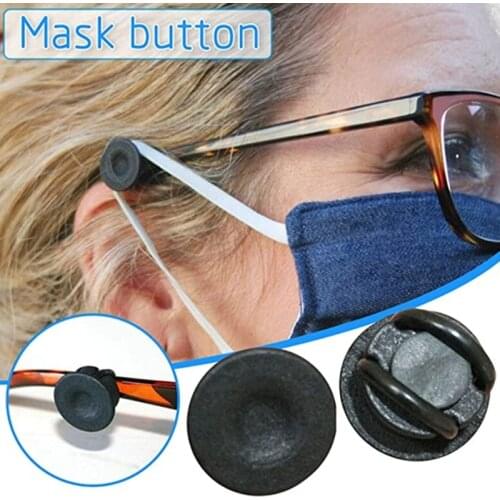 2 Pair Clip on Buttons for Mask Glasses Elastic Mask Regulator Ear Protectors B36D