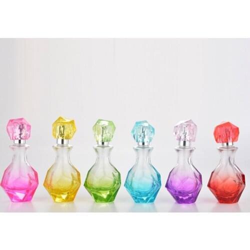 30ML New Style Portable Diamond Glass Refillable Perfume Bottle With Aluminum Sprayer Empty Parfum Case Atomizer 100pcs by DHL